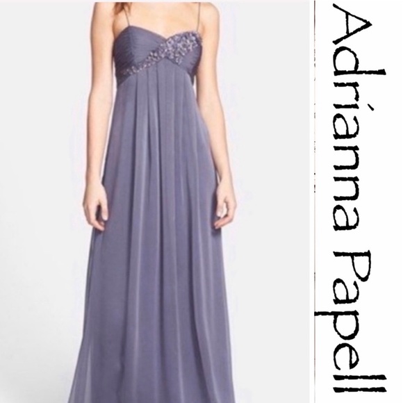 Adrianna Papell Dresses & Skirts - ADRIANNA PAPELL Lavender Chiffon Gown NWT